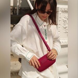 DAGNE DOVER Mara Neoprene Phone Sling X Sephora Limited Edition. Merlot. NWT